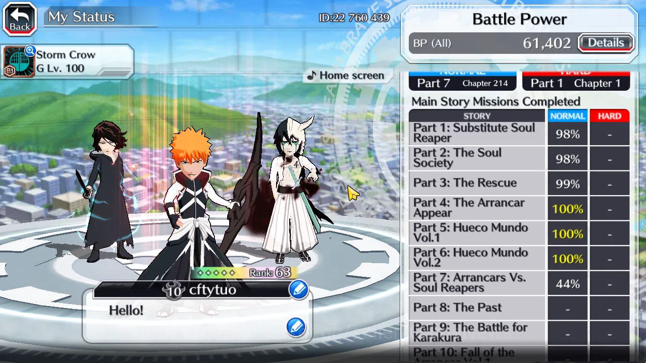 Bleach: Brave Souls Accounts [GLOBAL]20K Orbs+Fresh Story|UnleasedVer Halibel,S image 20