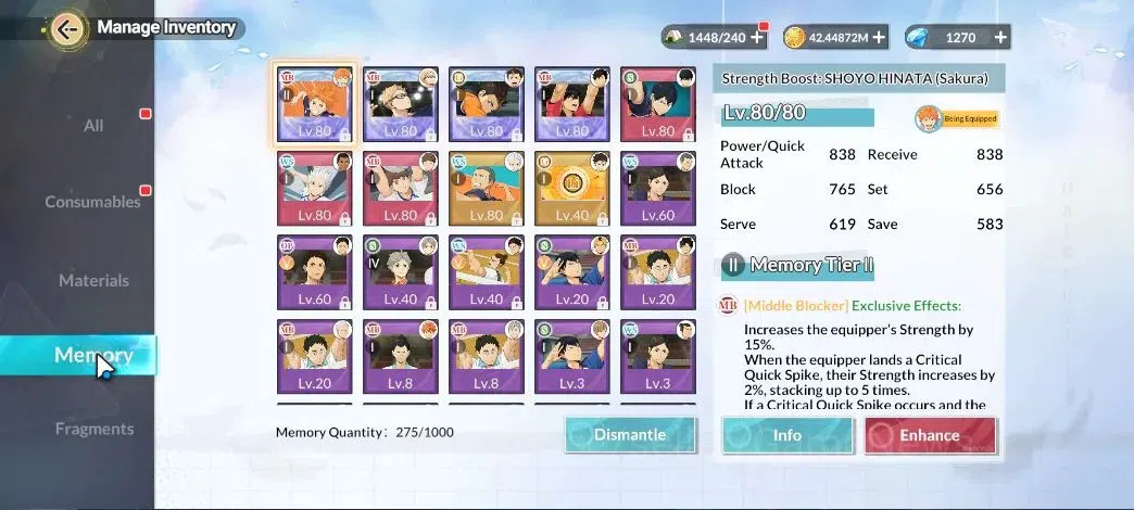 HAIKYU!! FLY HIGH Accounts SEA Lv59|4 SP [HinataR4,Nishinoya,Tsukishima,Tetsu image 11