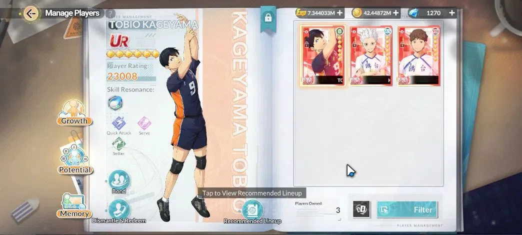 HAIKYU!! FLY HIGH Accounts SEA Lv59|4 SP [HinataR4,Nishinoya,Tsukishima,Tetsu image 3