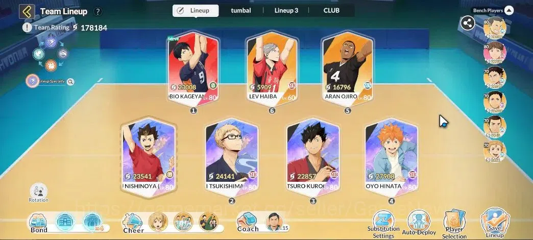 HAIKYU!! FLY HIGH Accounts SEA Lv59|4 SP [HinataR4,Nishinoya,Tsukishima,Tetsu image 6