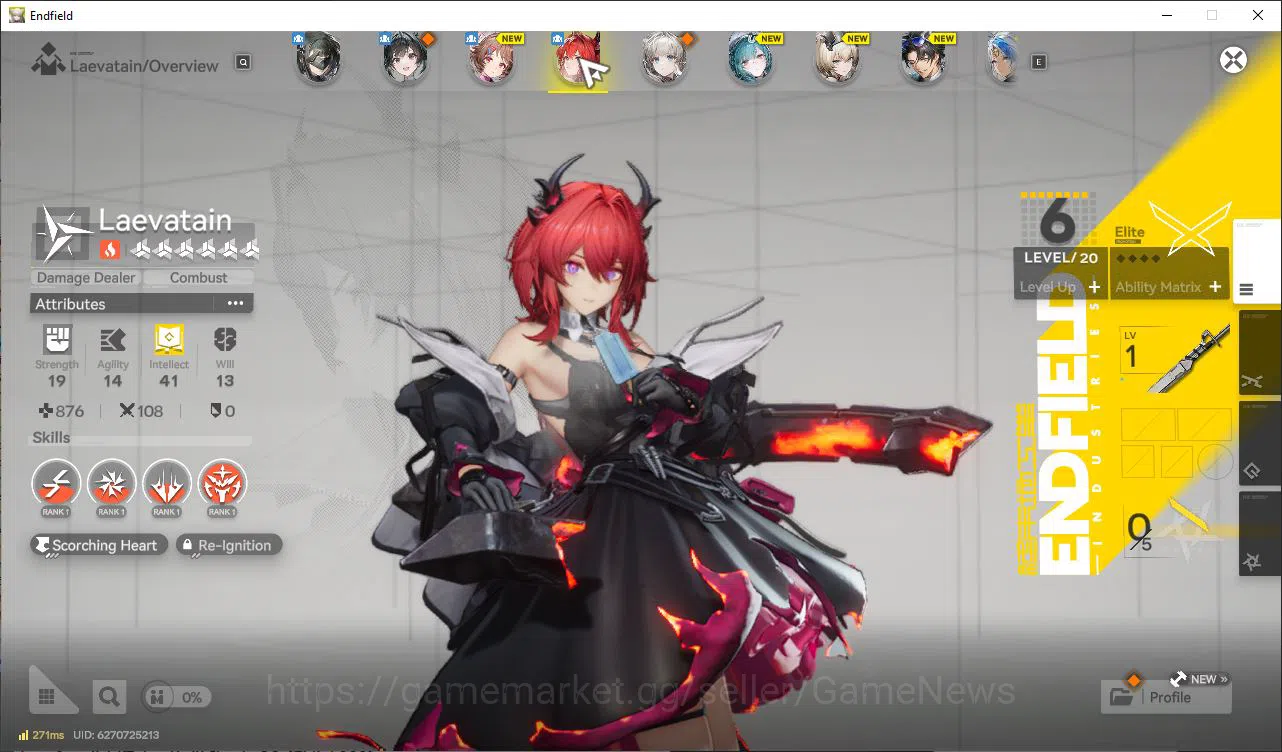 Arknights: Endfield Accounts NA/EU LVL 8 |Top Unit Operator (Laevatain&Ardelia) image 2