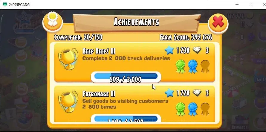 Hay Day Accounts Level 36 | Barn Storage 1000 + Silo Storage 500 | 117,7k Coins,11 Dm |CN ON|Log Supercell ID|Take 17