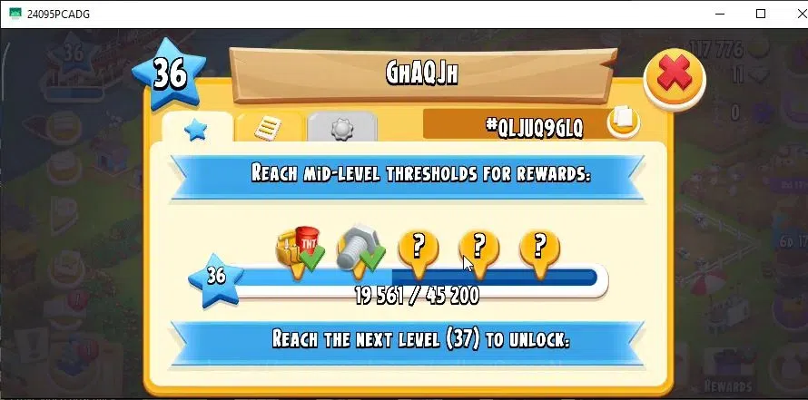 Hay Day Accounts Level 36 | Barn Storage 1000 + Silo Storage 500 | 117,7k Coins,11 Dm |CN ON|Log Supercell ID|Take 19