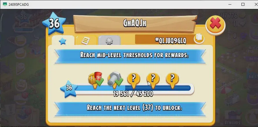 Hay Day Accounts Level 36 | Barn Storage 1000 + Silo Storage 500 | 117,7k Coins,11 Dm |CN ON|Log Supercell ID|Take 20
