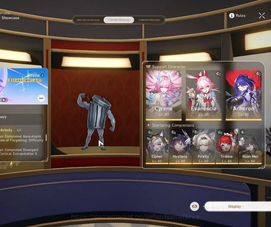 Honkai Star Rail Accounts Asia|TL 70|9 Limited|(AcheronE2,CyreneE2,Evanescia image 2