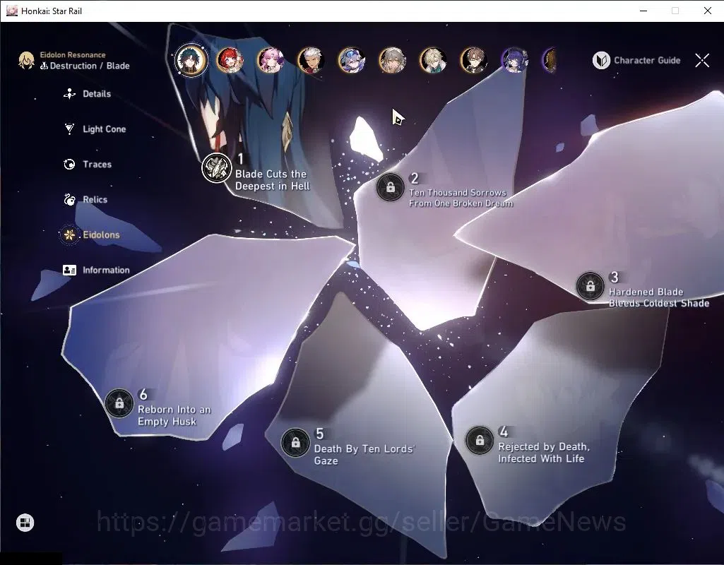 Honkai Star Rail Accounts Asia|TL 70|9 Limited|(AcheronE2,CyreneE2,Evanescia image 8