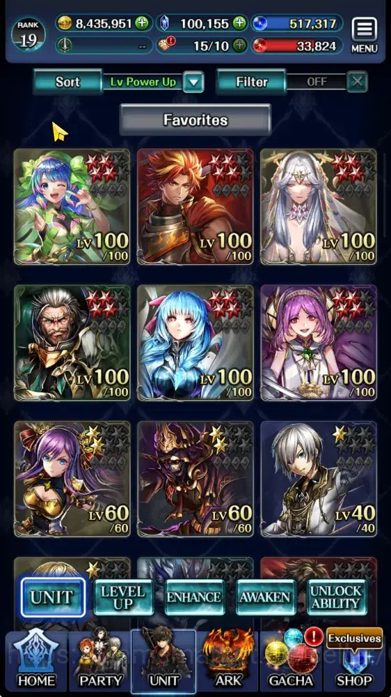 Last Cloudia Accounts Endgame GlobalRank 19|100K Cryst|Collab BF(Goddess Tilith,FG Vargas)+Top Tier(G Lilaha,AOG Lily),Etc|3 1