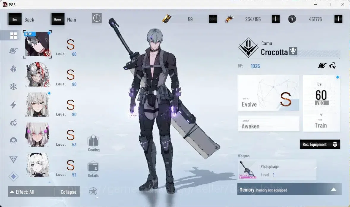 Punishing: Gray Raven Accounts ASIA | Lv 56 |S Lucia IC,S Lucia CW,S Crocotta,S L image 14
