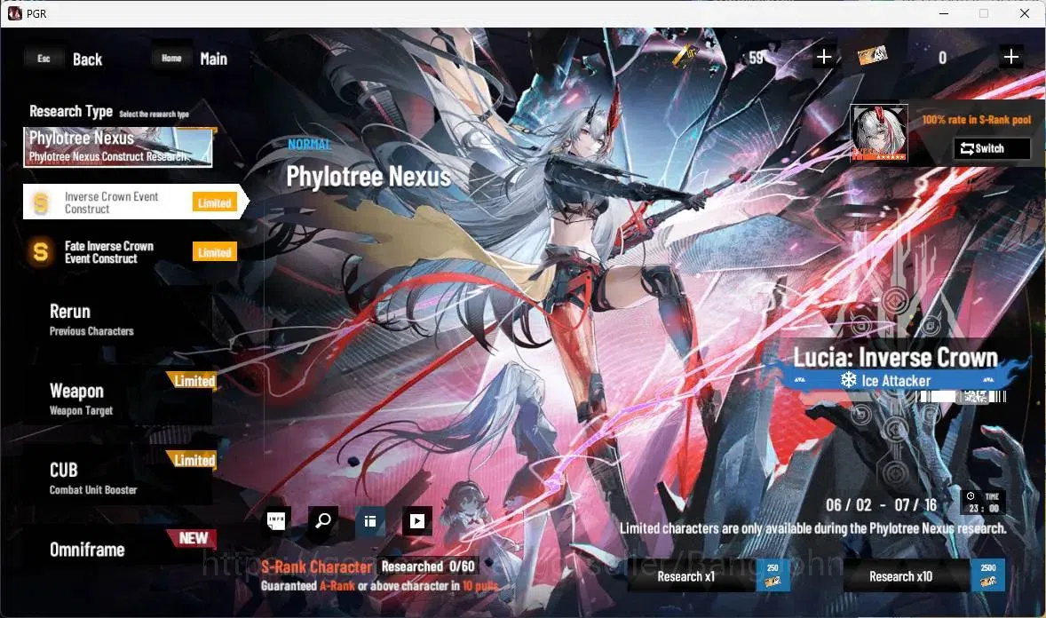 Punishing: Gray Raven Accounts ASIA | Lv 56 |S Lucia IC,S Lucia CW,S Crocotta,S L image 2