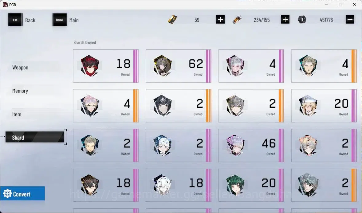 Punishing: Gray Raven Accounts ASIA | Lv 56 |S Lucia IC,S Lucia CW,S Crocotta,S L image 3
