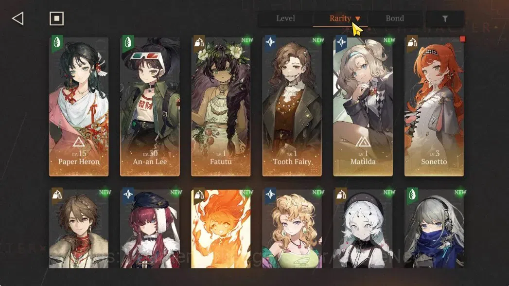 Reverse: 1999 Accounts GLOBAL|Starter|Lv11|4(*6Crew)(1Limit)|[Paper Heron image 3
