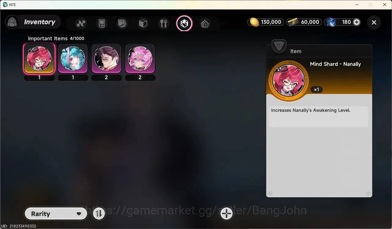 Neverness to Everness Accounts EU|Starter LVL 3, Nanally, 6 Char, MC male, Select image 7