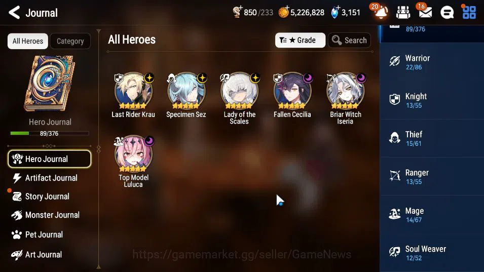 Epic Seven Accounts GBL Unverif|New Era|6 ML(LOTScales,F Cecilia,LR Kr image 14
