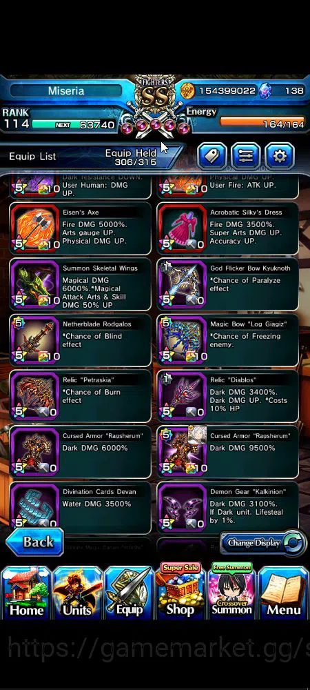 Grand Summoners Accounts Global|Rank 114|31 Ascend|[Inumuta,Shadow,Madoka,I image 12