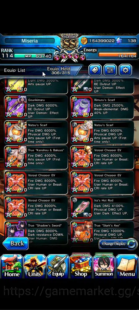 Grand Summoners Accounts Global|Rank 114|31 Ascend|[Inumuta,Shadow,Madoka,I image 13