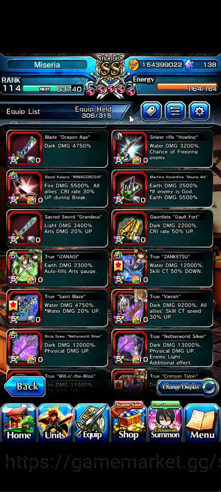 Grand Summoners Accounts Global|Rank 114|31 Ascend|[Inumuta,Shadow,Madoka,I image 16