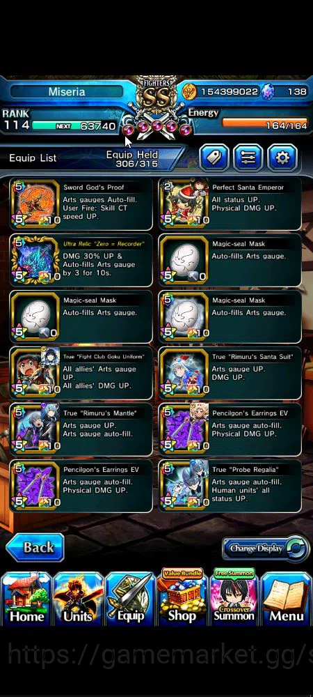Grand Summoners Accounts Global|Rank 114|31 Ascend|[Inumuta,Shadow,Madoka,I image 2