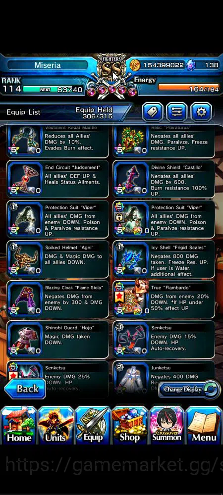 Grand Summoners Accounts Global|Rank 114|31 Ascend|[Inumuta,Shadow,Madoka,I image 7