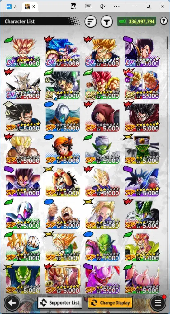 Dragon Ball Legends Accounts Global |Lvl 157|336M Total Power|2.7K CC|5 UL|3 LR image 16