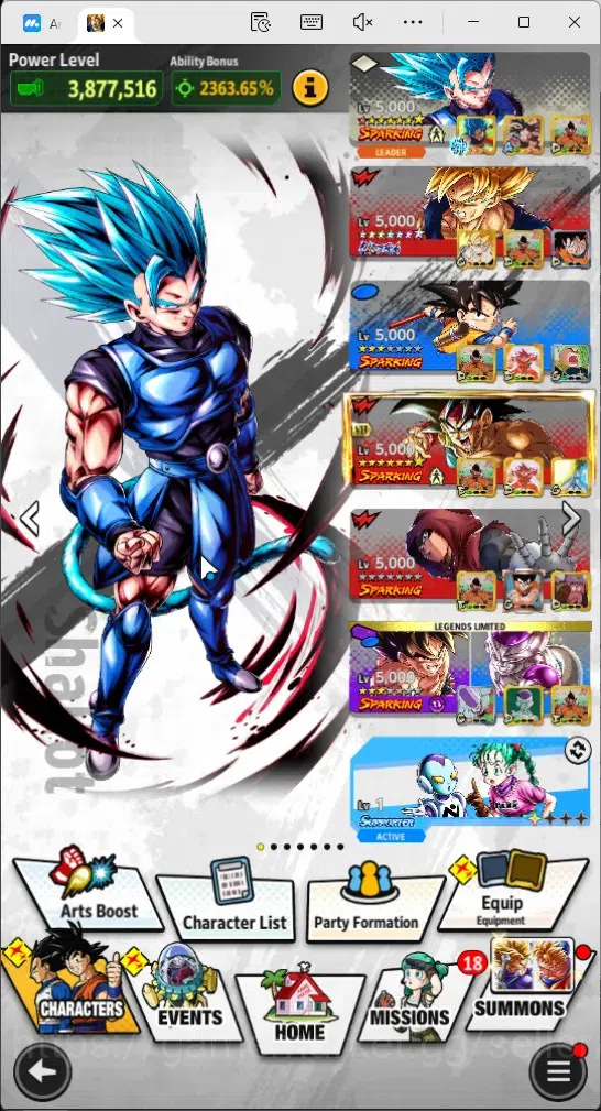 Dragon Ball Legends Accounts Global |Lvl 157|336M Total Power|2.7K CC|5 UL|3 LR image 17