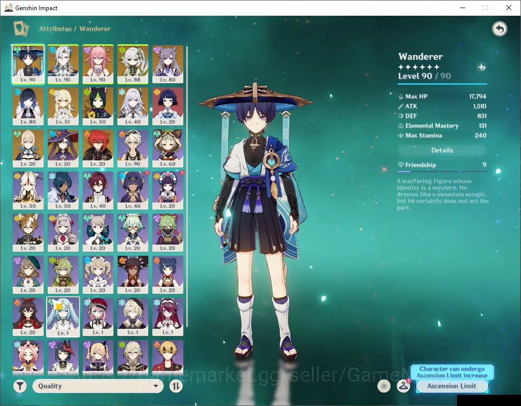Genshin Impact Accounts ASIA|AR 55|6 Limited +3(*5Weapon)|Neuvillate,Yelan image 3