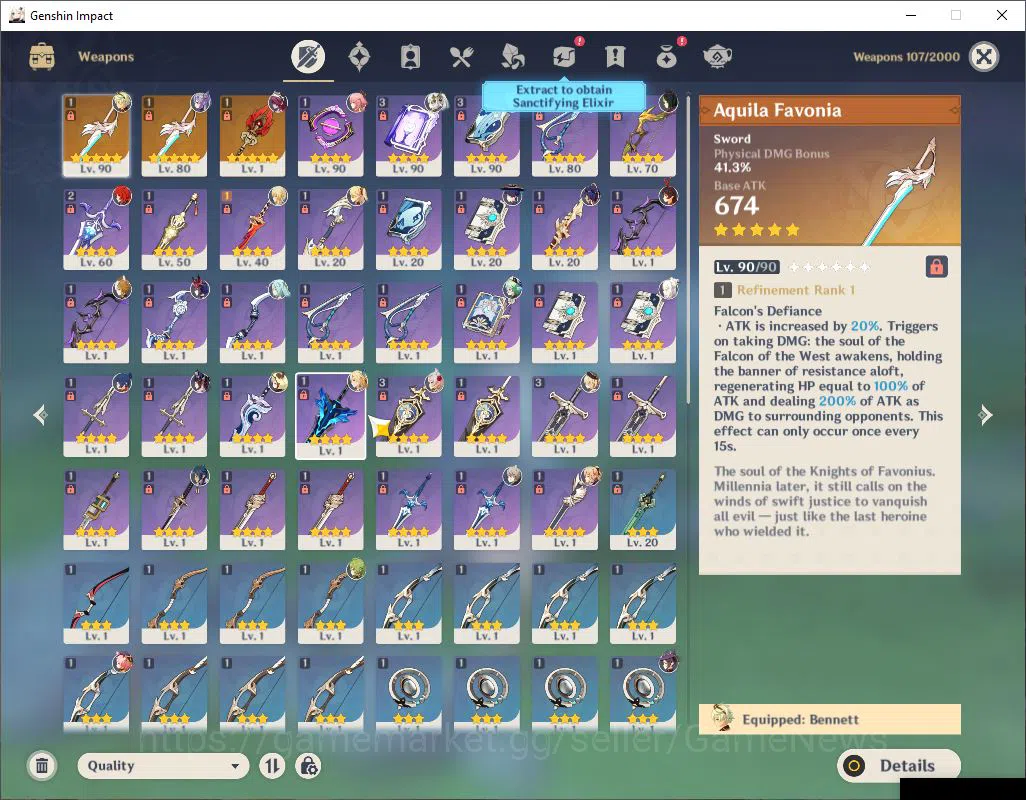 Genshin Impact Accounts ASIA|AR 55|6 Limited +3(*5Weapon)|Neuvillate,Yelan image 4
