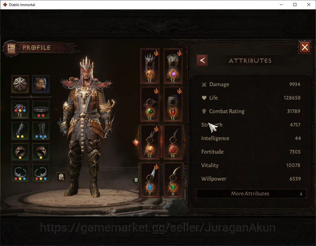 Diablo Immortal Accounts SEA - Vasily|Lv60(345) Tempest|31K CR|Reso 420 | I image 3