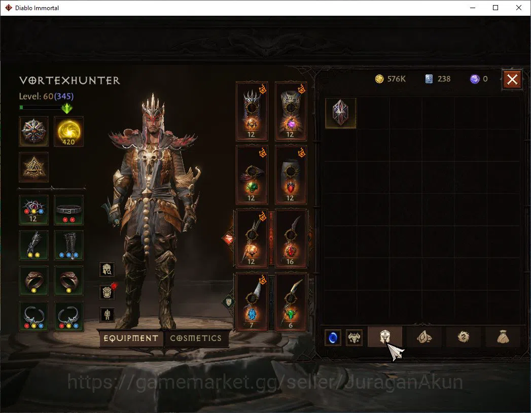 Diablo Immortal Accounts SEA - Vasily|Lv60(345) Tempest|31K CR|Reso 420 | I image 6