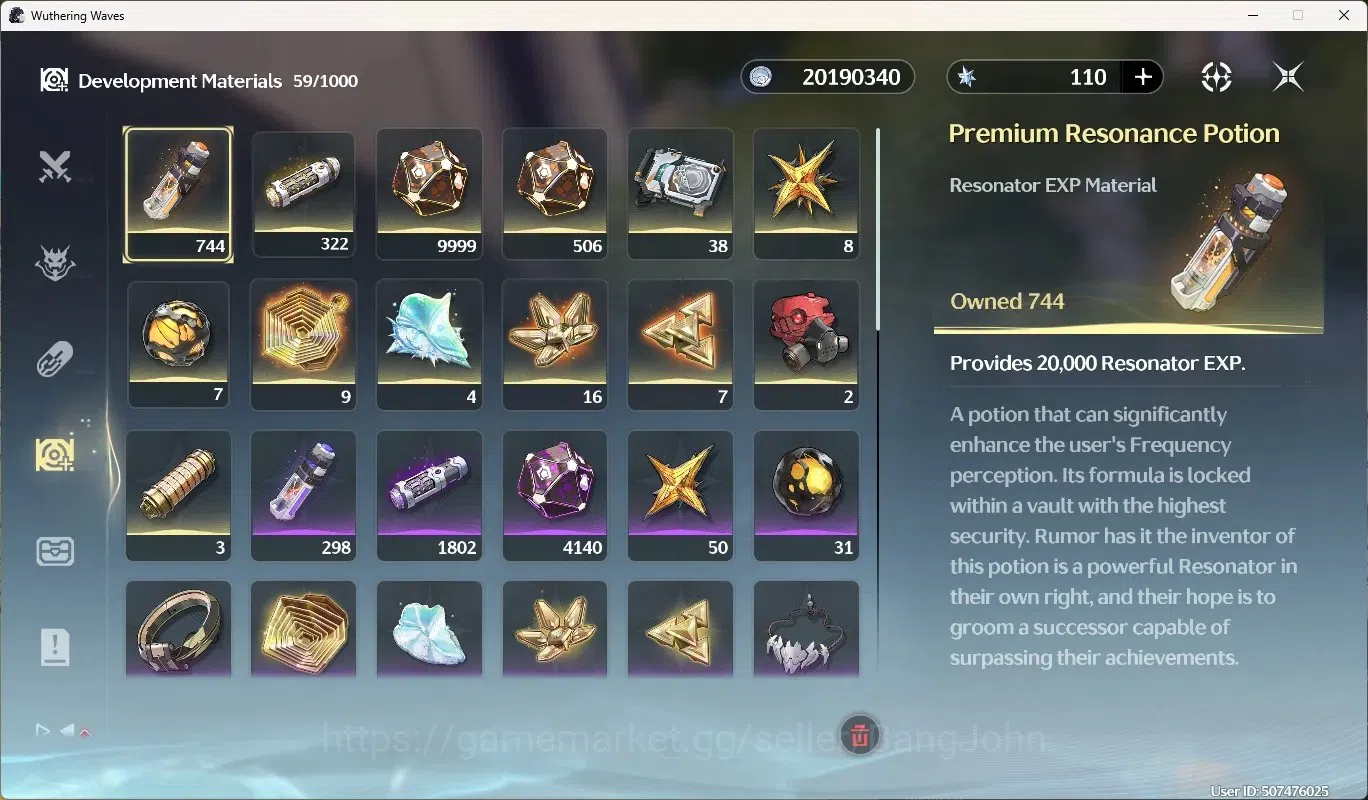 Wuthering Waves Accounts Starter NA|UL 49|Rank 5|2 Char Limited [Lucy Rc5]+Sign,Rebecca| Mc Male | TakeMail WW224B 11
