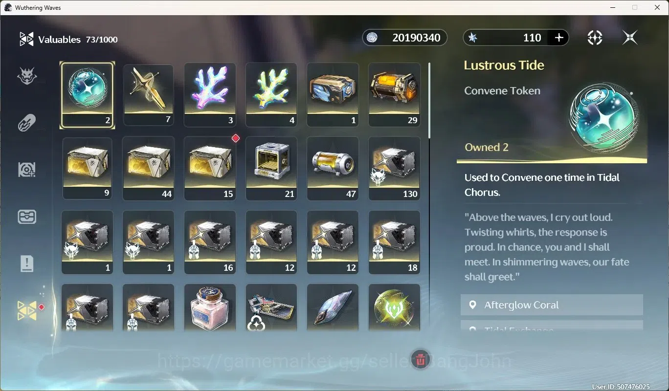 Wuthering Waves Accounts Starter NA|UL 49|Rank 5|2 Char Limited [Lucy Rc5]+Sign,Rebecca| Mc Male | TakeMail WW224B 14
