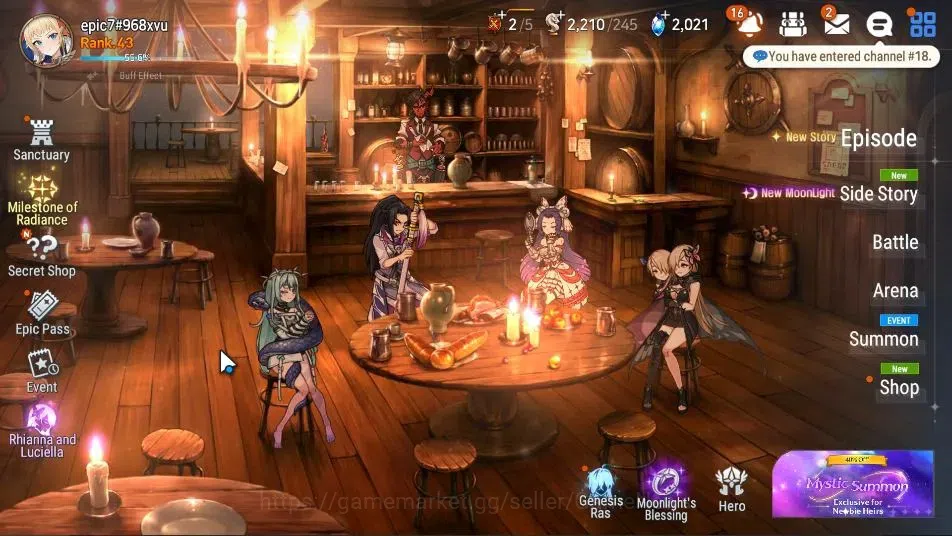Epic Seven Accounts GLOBAL Unverif|New Era|3 ML(Rhiana N Luciel,DB Sen image 1