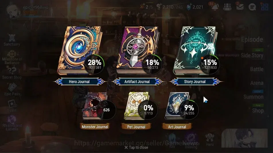 Epic Seven Accounts GLOBAL Unverif|New Era|3 ML(Rhiana N Luciel,DB Sen image 3