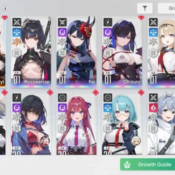 Chaos Zero Nightmare Accounts ASIA|Lv 55|6 SSR (Rossweisse M5, Fei, Chizuru, Haru, Kayron, Renoa)|Check