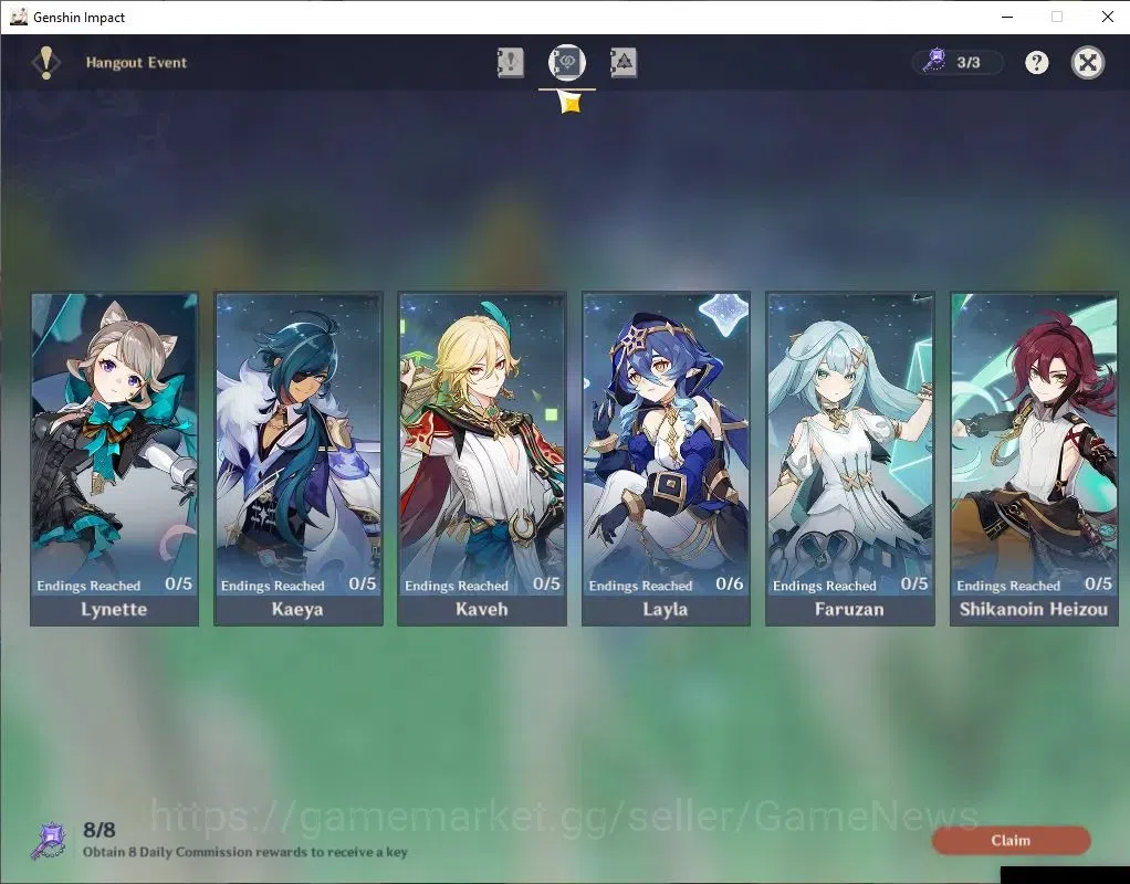 Genshin Impact Accounts ASIA|AR 60|19 Limited+10(*5Weapon)|(WandererC1,Fur image 16