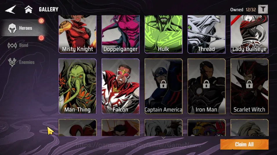 MARVEL Mystic Mayhem Accounts Beast Starter LV13|2 SSR (Loki, Thor), 10 SR (Sleepwalker,Misty Knight,Hulk,Doppelganger,Etc 9