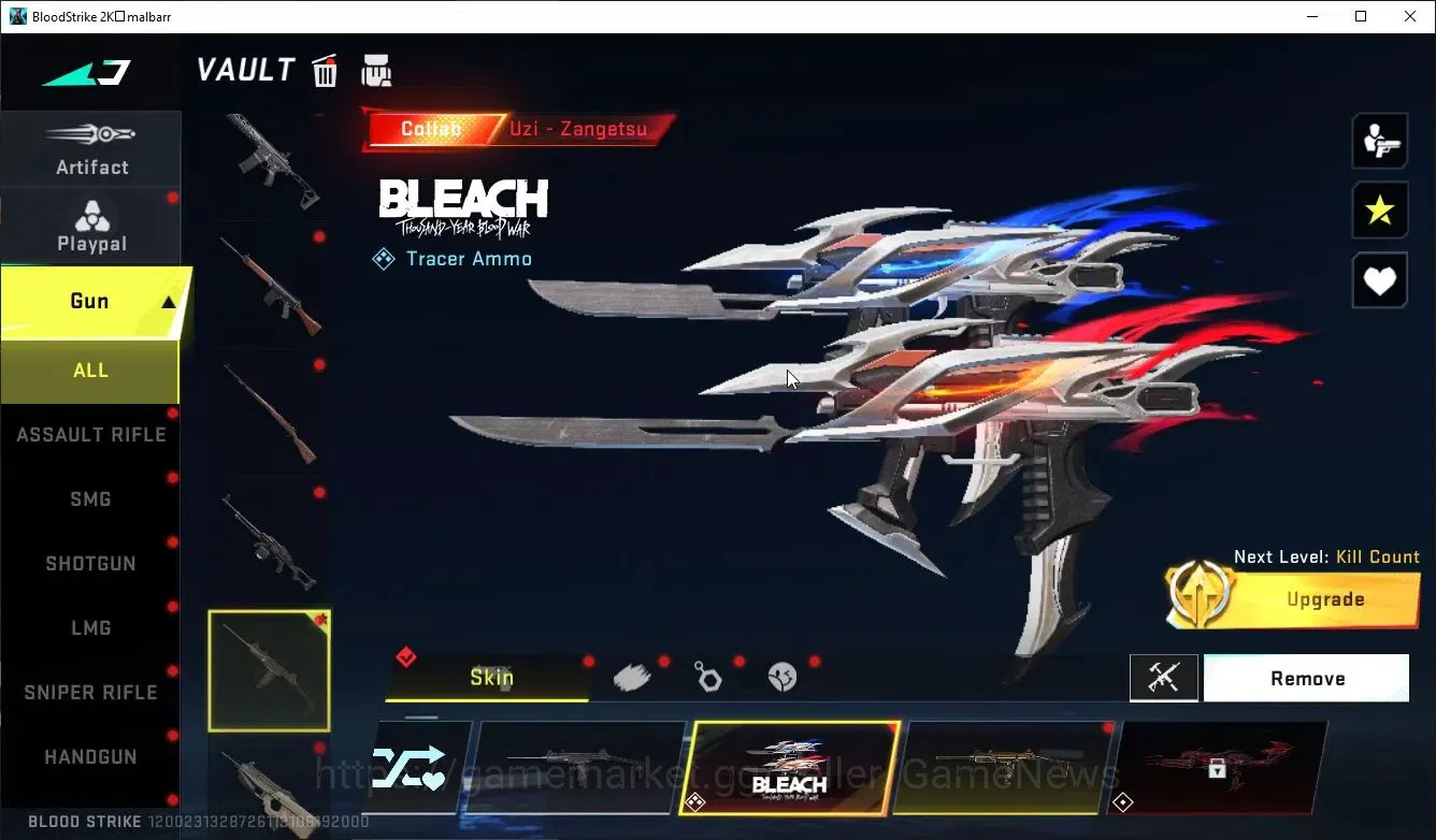Blood Strike Accounts ASIA|COLLAB BLEACH UZI-Zangetsu,MELEE Zenpakuto,To image 13