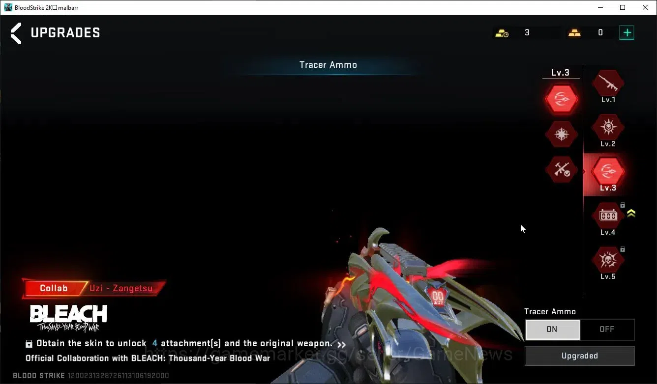 Blood Strike Accounts ASIA|COLLAB BLEACH UZI-Zangetsu,MELEE Zenpakuto,To image 14