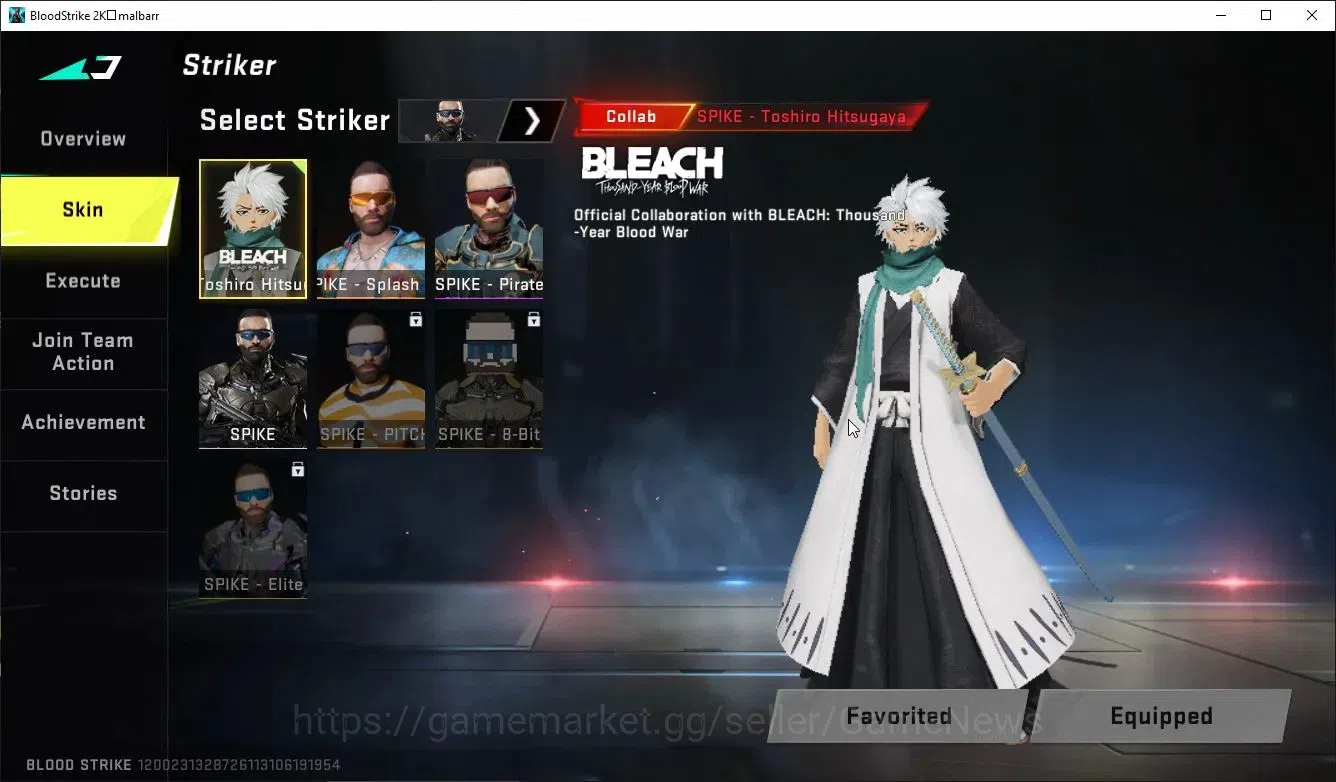 Blood Strike Accounts ASIA|COLLAB BLEACH UZI-Zangetsu,MELEE Zenpakuto,To image 3