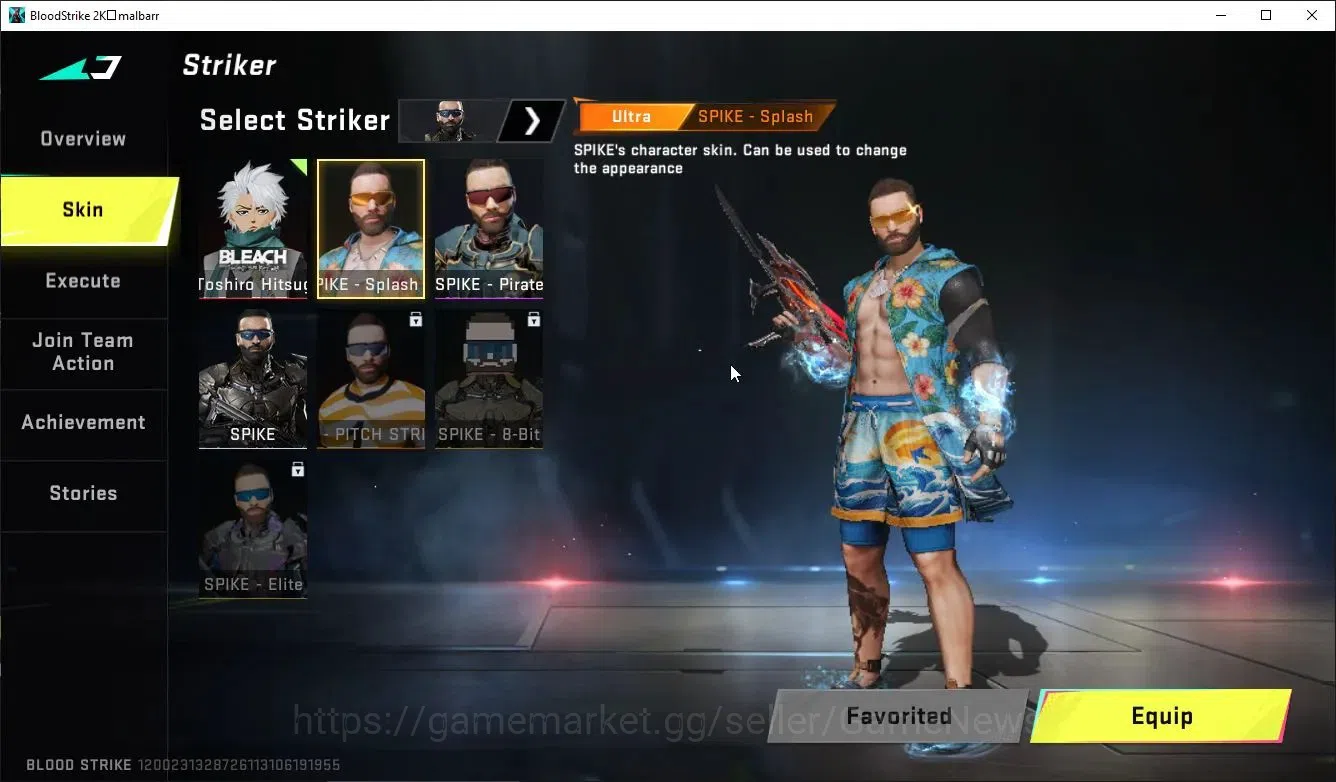 Blood Strike Accounts ASIA|COLLAB BLEACH UZI-Zangetsu,MELEE Zenpakuto,To image 7
