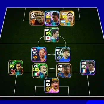 eFootball Accounts Legends & Iconic Players Android|PW 2818|New Lionel Messi Big T,Diego Forlan Big T,Marcus Rashford