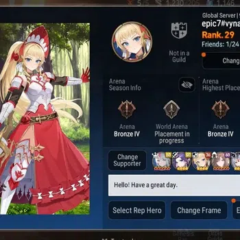 Epic Seven Accounts Starter Global unverif|Starter|3ML (NM Luna, Ruele oL, S.N.Yulha)|PoH+Bless ON|SS 1.1K|Stove(ES848Z)