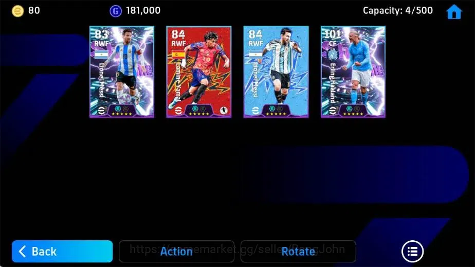 eFootball Accounts Mobile|PW 2105|Eriling Haaland ShowT,Lionel Messi  image 3