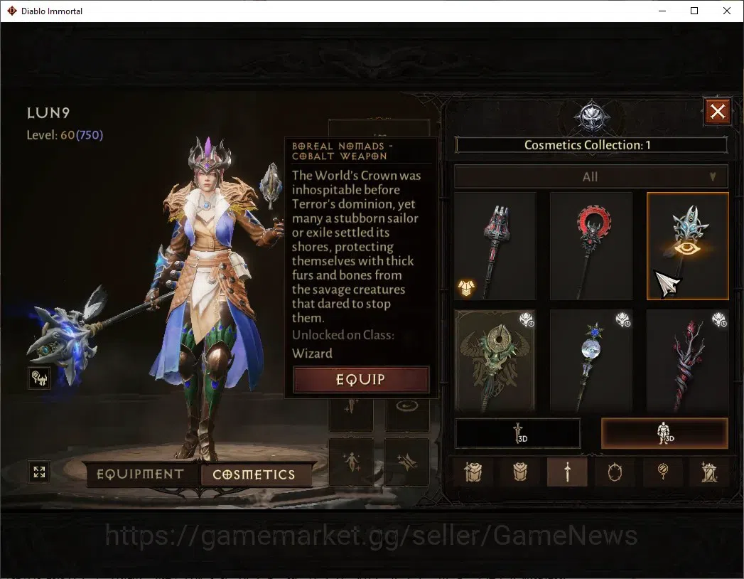Diablo Immortal Accounts EU - Aranoch|CS ON|Lv60(750)|Wizard|42k CR|Reso 45 image 11