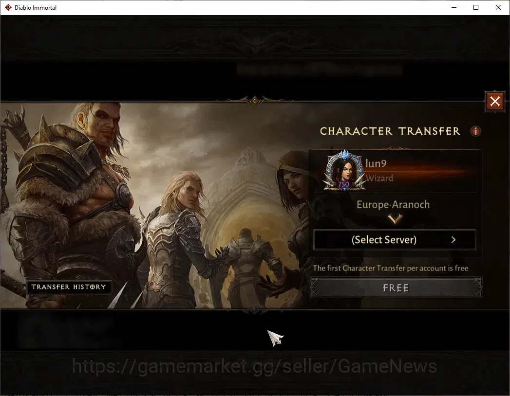 Diablo Immortal Accounts EU - Aranoch|CS ON|Lv60(750)|Wizard|42k CR|Reso 45 image 2