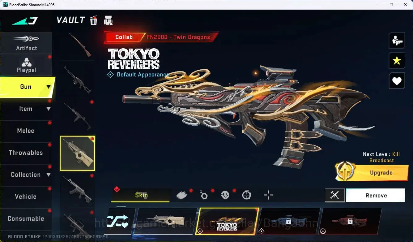 Blood Strike Accounts ASIA |5 Collab Gun [2 7DS][1 TR][2 EVA]|3 Ultra Gu image 13
