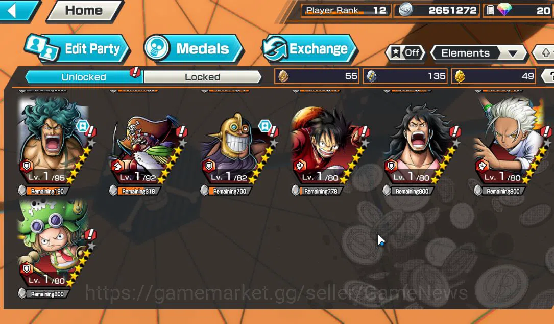 One Piece Bounty Rush Accounts Global|6 EX|Devine Shanks,[Issho],FilmZ Zephyr,BP  image 10