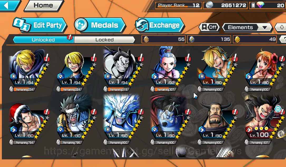 One Piece Bounty Rush Accounts Global|6 EX|Devine Shanks,[Issho],FilmZ Zephyr,BP  image 8