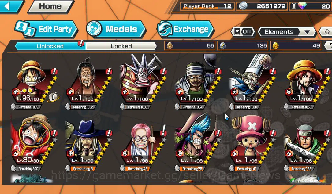 One Piece Bounty Rush Accounts Global|6 EX|Devine Shanks,[Issho],FilmZ Zephyr,BP  image 9
