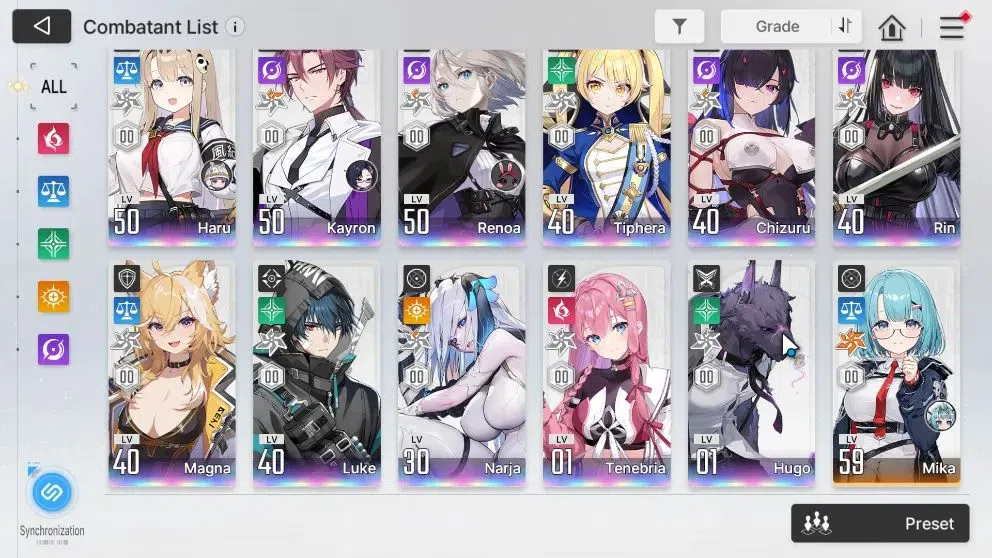Chaos Zero Nightmare Accounts GLOBAL|Lv 53|17 4