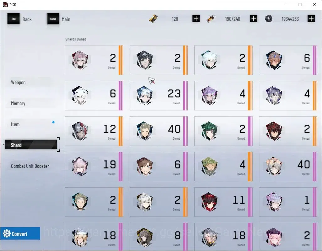 Punishing: Gray Raven Accounts End-Game Asia|Lvl 85|(SSS Lucia IC,SS Selena P,SS lilith D,S Lucia CW)+Sign SSS+ Jetavie D|6 16
